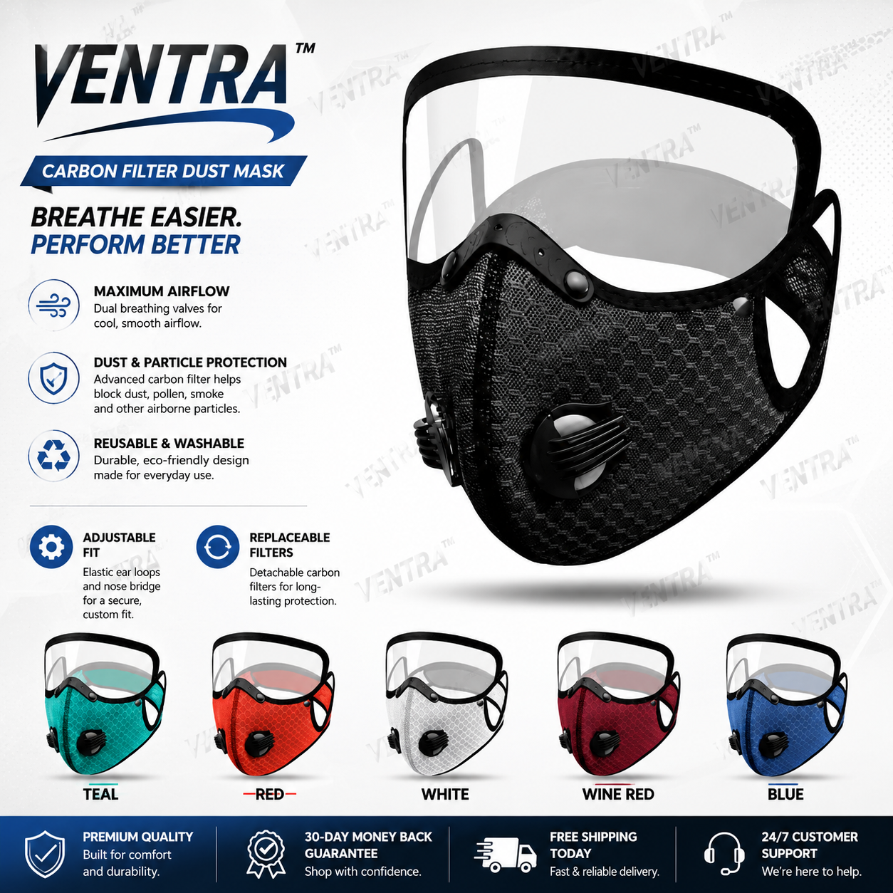 Ventra™ Carbon Filter Mask